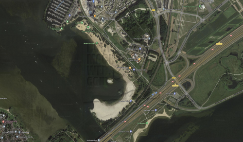Almeerderstrand (Foto Google Earth)
